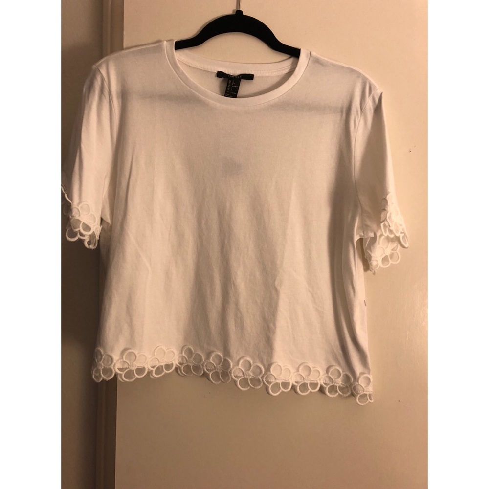 White crop top